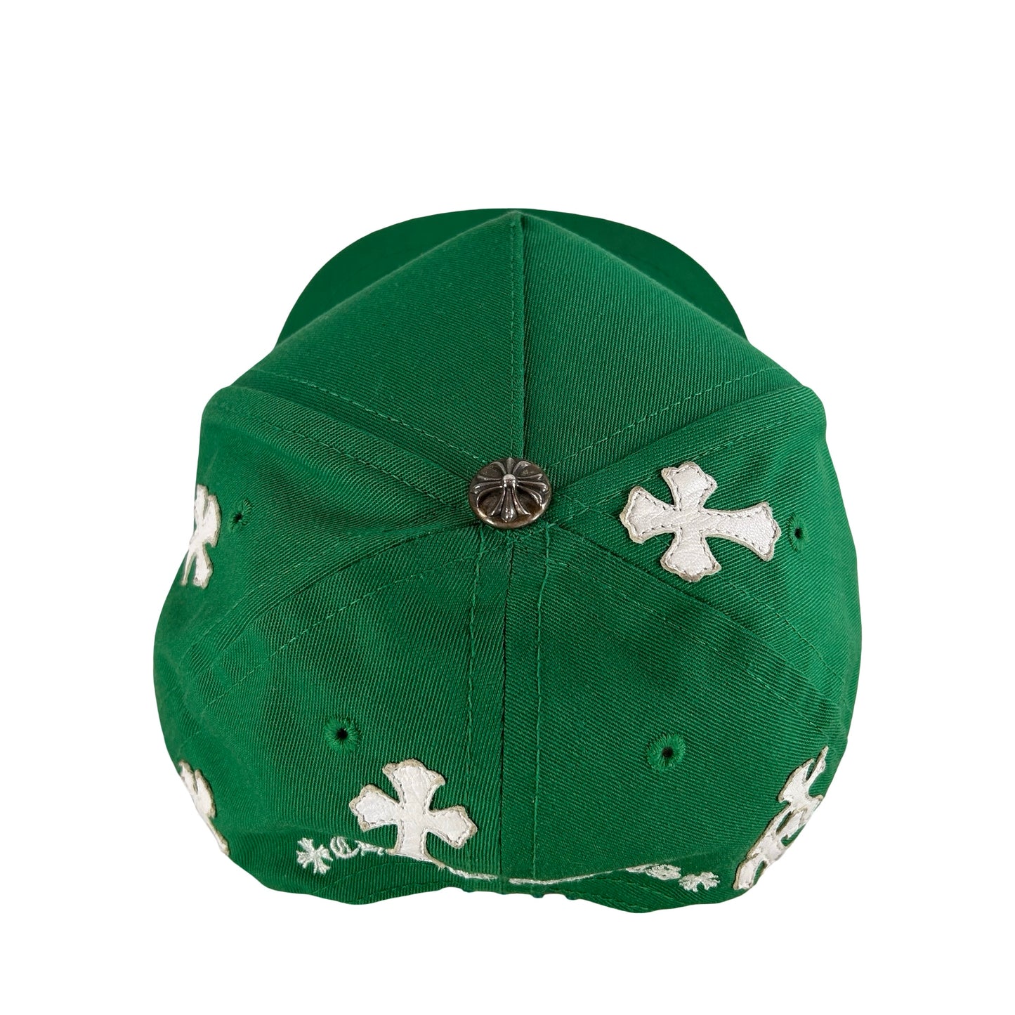 Chrome Hearts Cross Patch Hat Green/White [USED2]