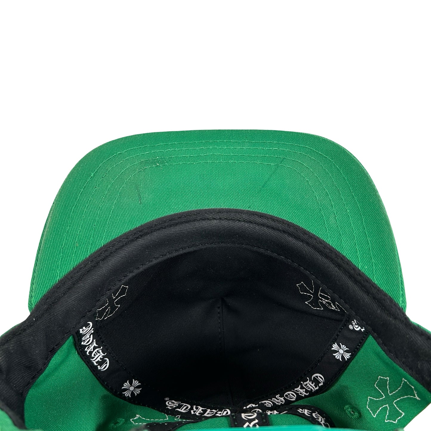 Chrome Hearts Cross Patch Hat Green/White [USED2]