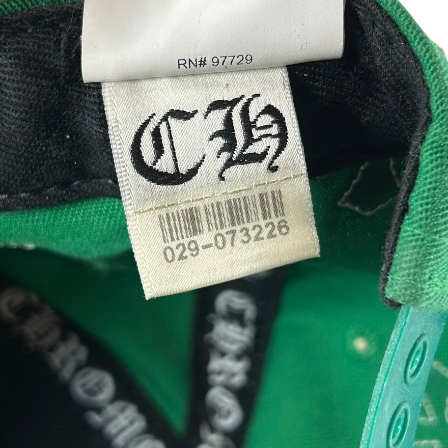Chrome Hearts Cross Patch Hat Green/White [USED2]