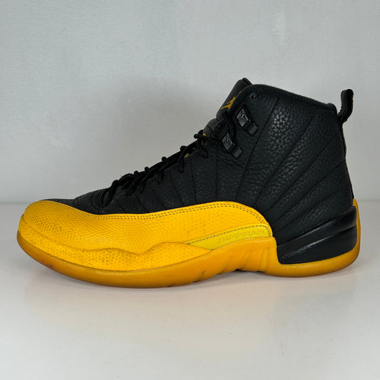 130690 070 Jordan 12 Black University Gold [USED] - 9 M (Used) (No Box) (Missing Insoles)