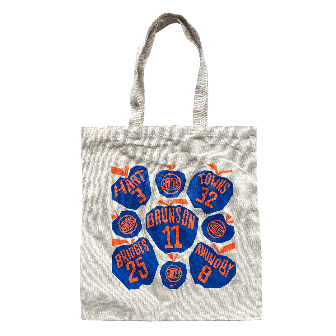 Nike New York Knicks '25-'26 NBA Champions Big Apple Canvas Tote Bag
