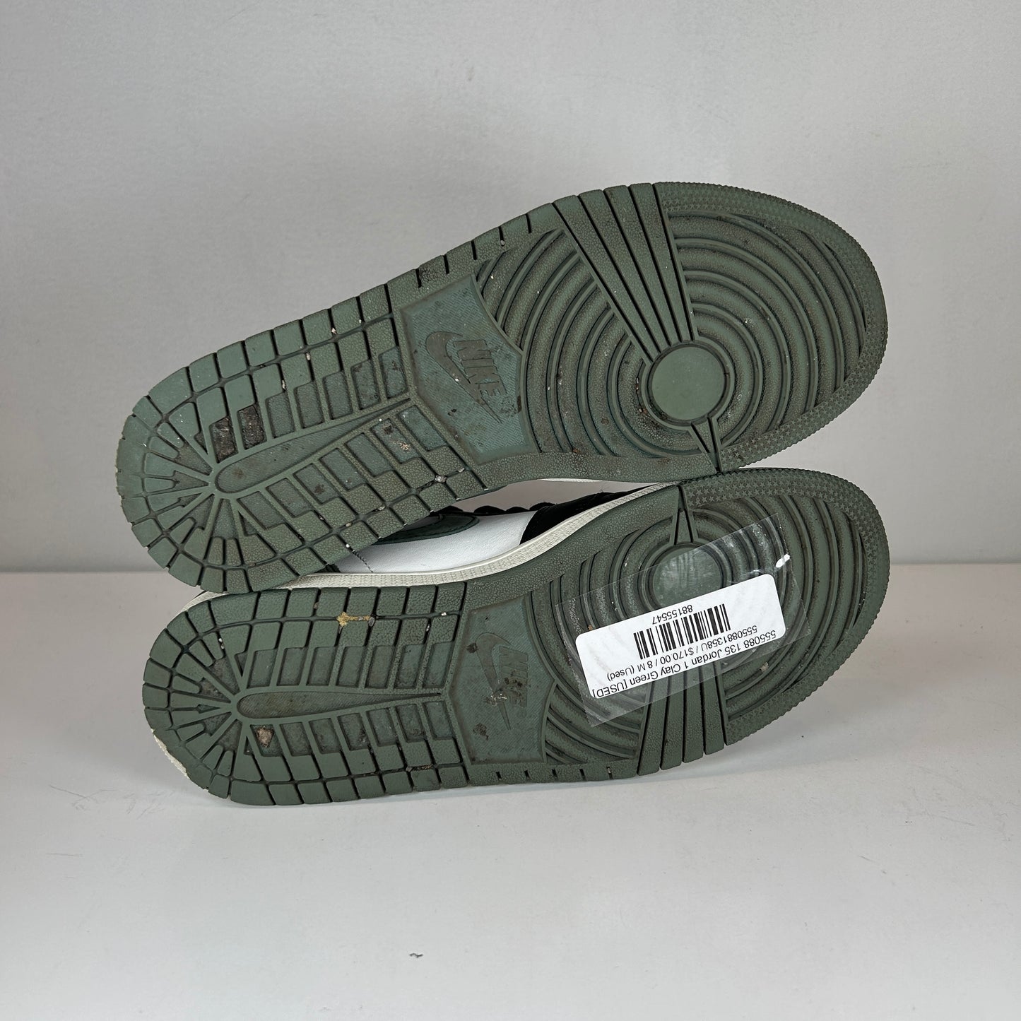 555088 135 Jordan 1 Arcilla Verde