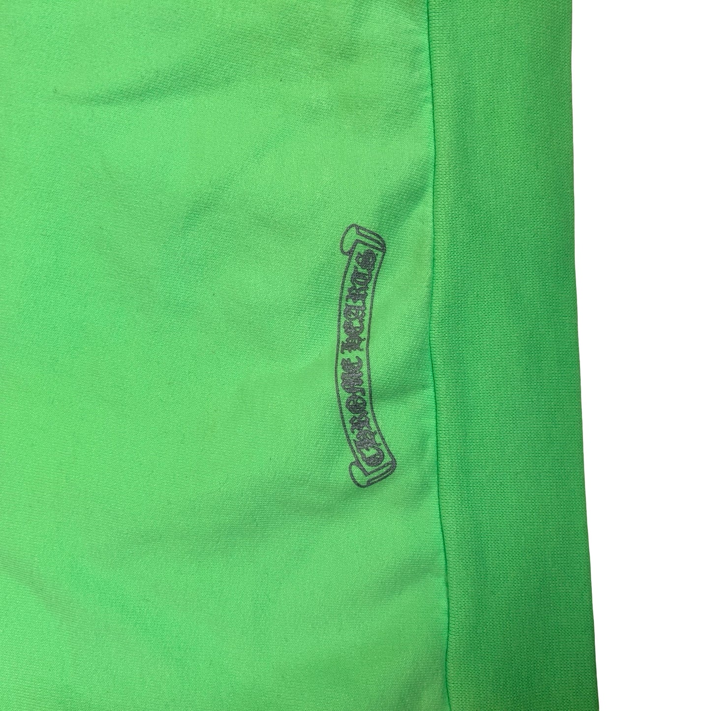 Chrome Hearts Vertical Logo Hooded Sweatshirt Neon Green [USED] - S (Used)