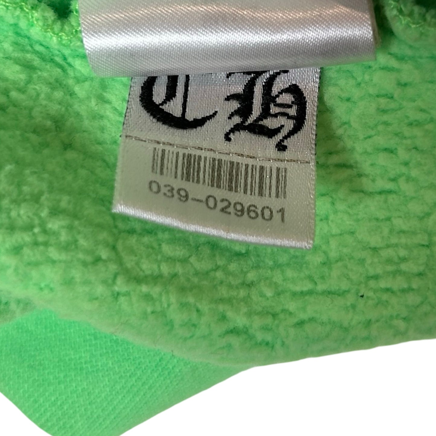 Chrome Hearts Vertical Logo Hooded Sweatshirt Neon Green [USED] - S (Used)