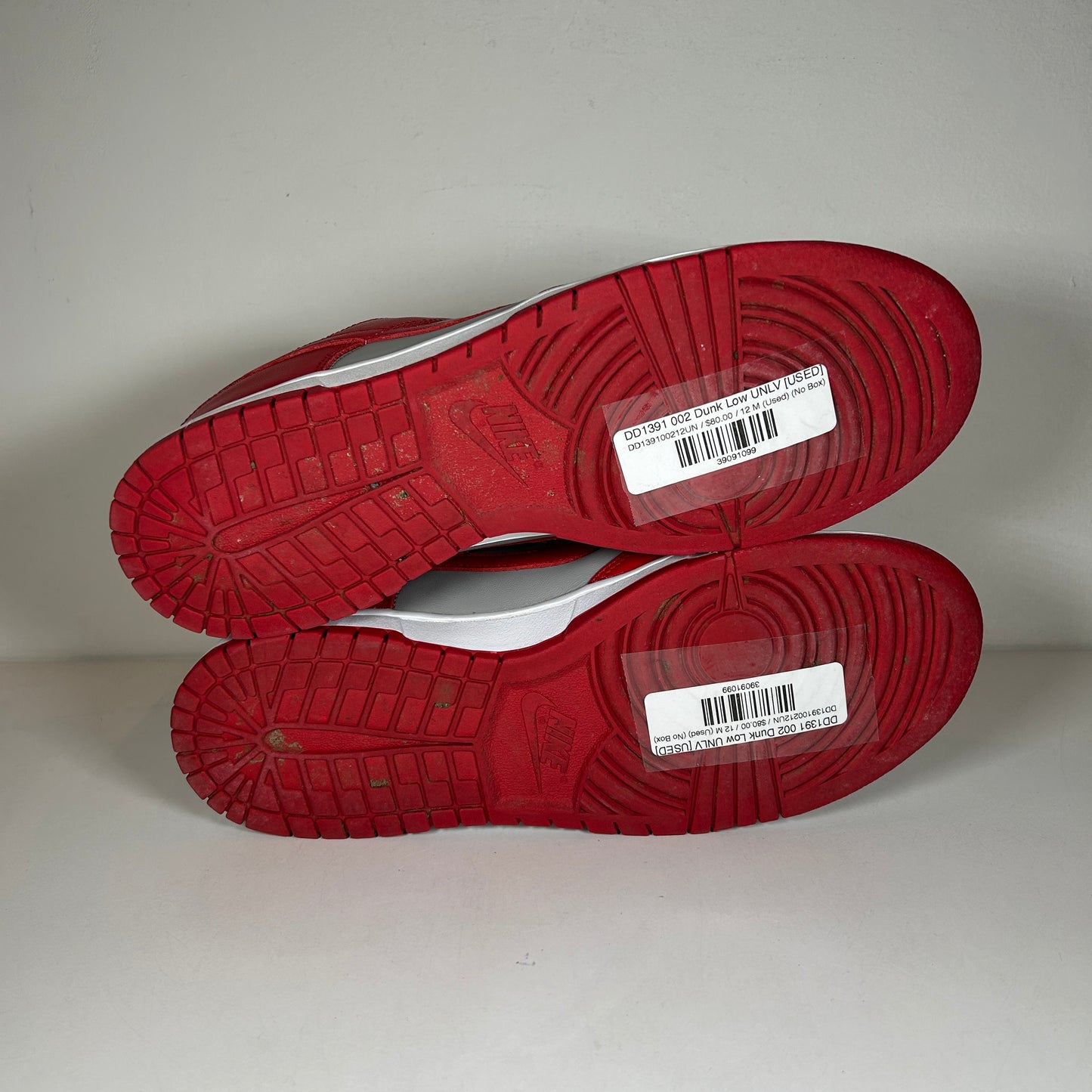 DD1391 002 Dunk Low UNLV [USED] - 12 M (Used) (No Box)