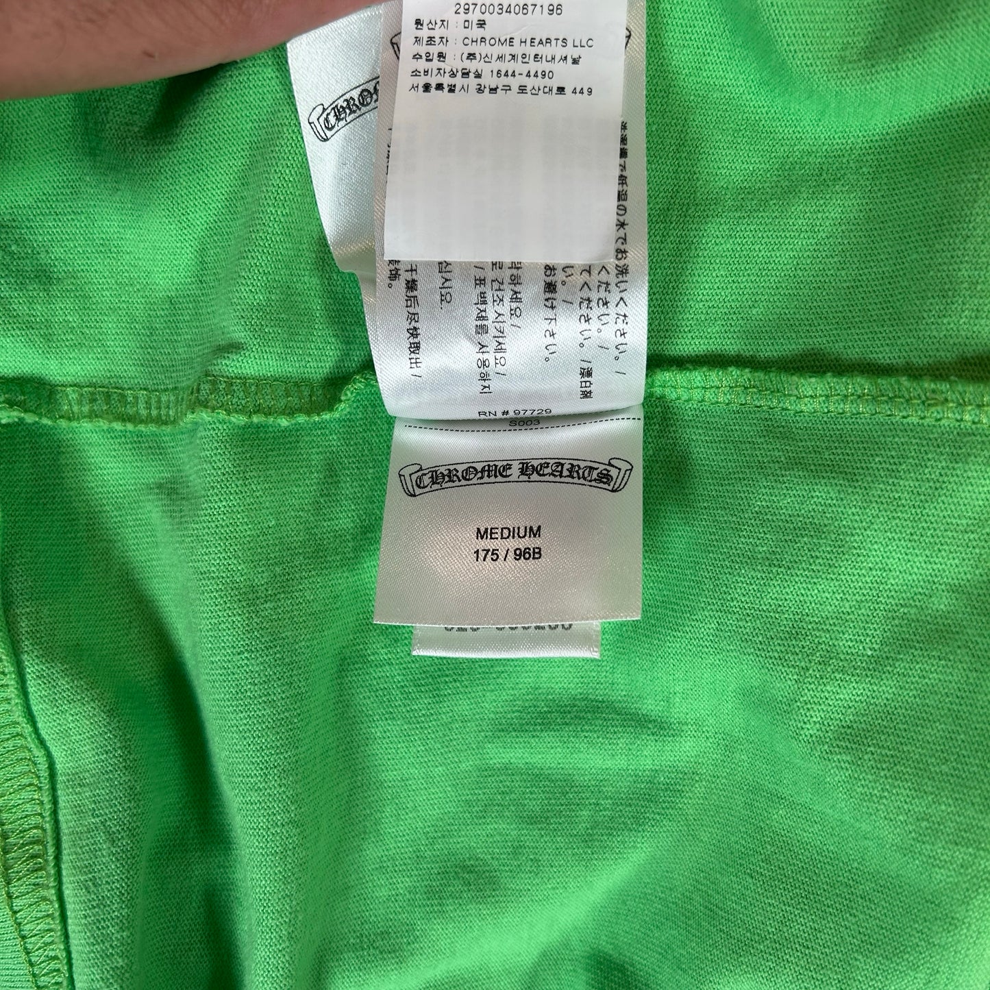 Chrome Hearts Matty Boy Sex Records T-shirt Green [USED] - M (Used2)