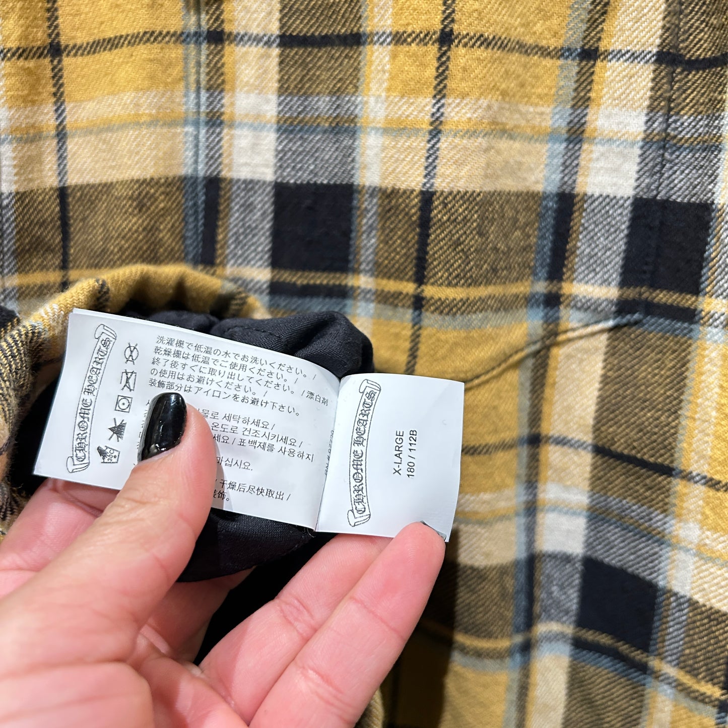 Chrome Hearts CH Flannel Jacket Yellow [USED] - XL (Used)
