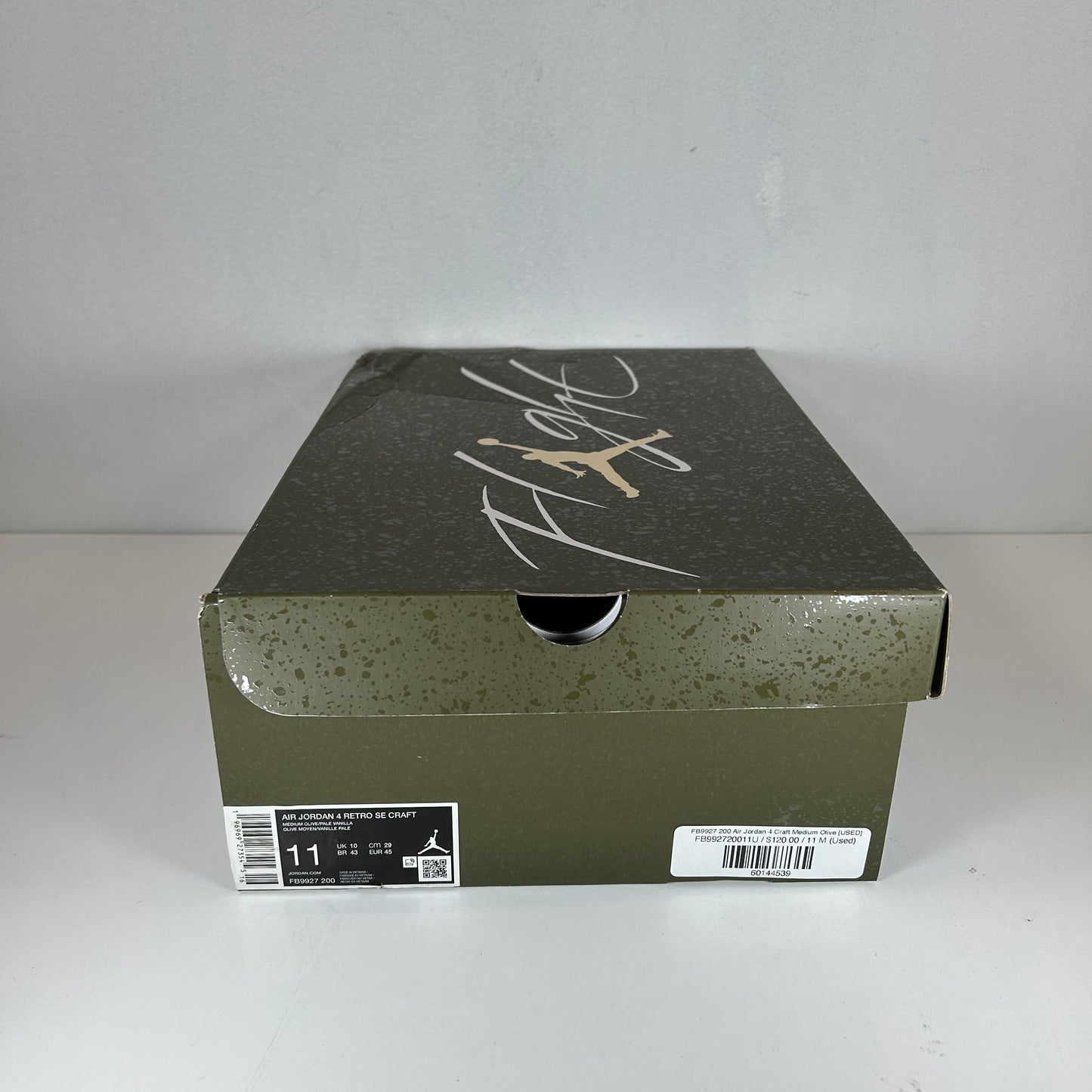 FB9927 200 Air Jordan 4 Craft Medium Olive [USED] - 11 M (Used)