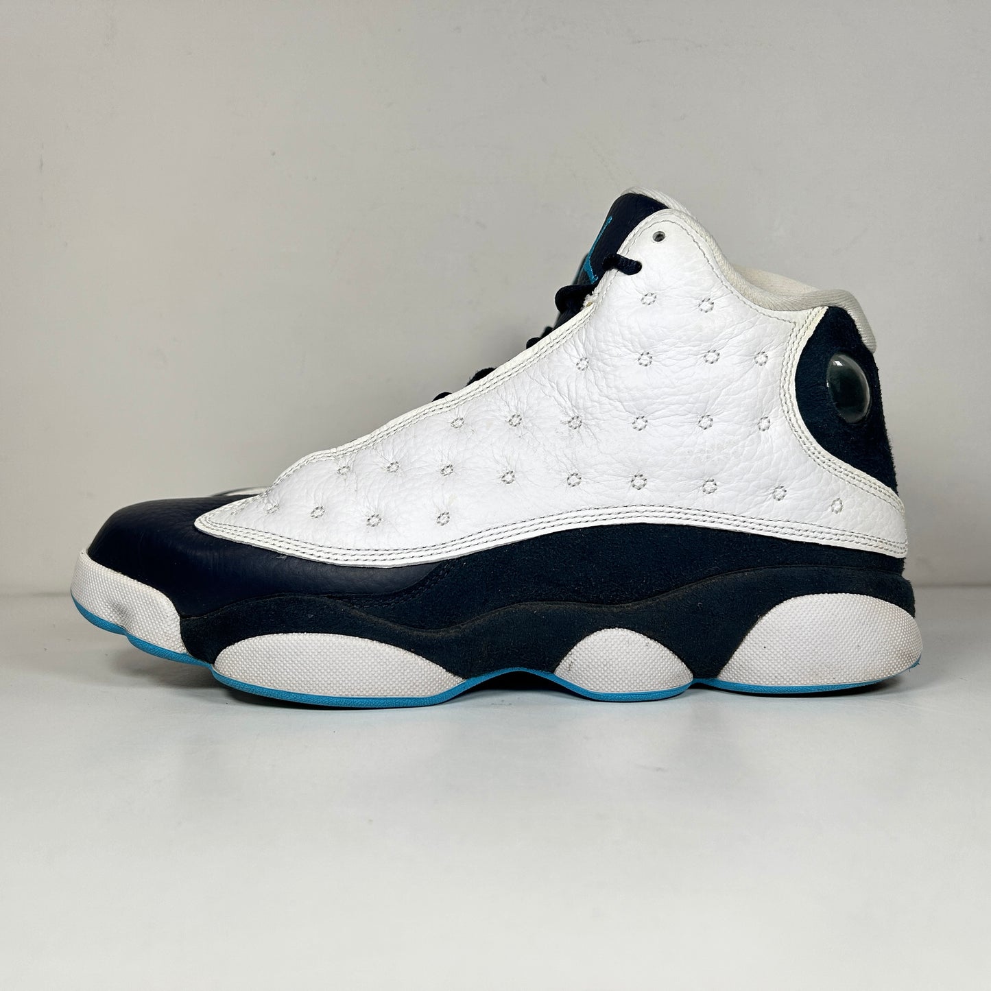 414571 144 Jordan 13 Retro Obsidian Powder Blue White [USED] - 8.5 M (Used)