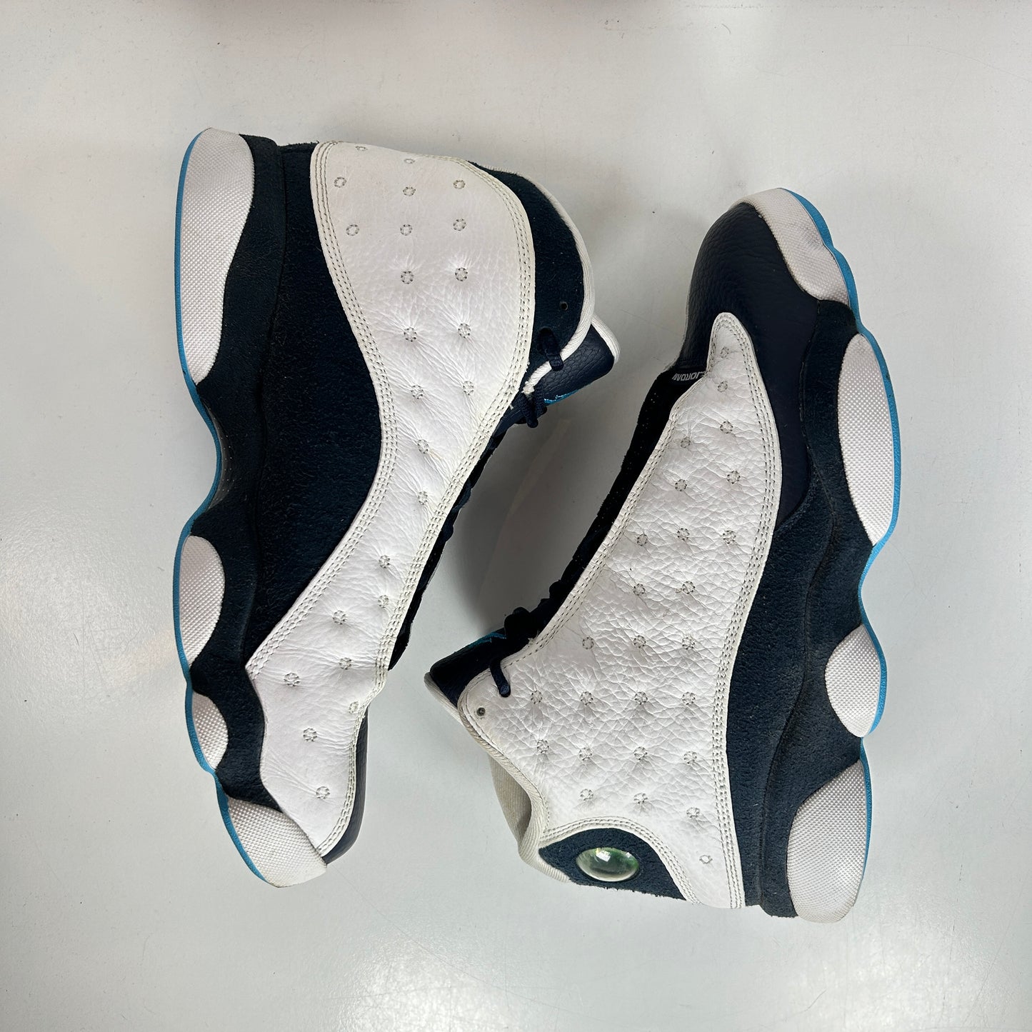 414571 144 Jordan 13 Retro Obsidian Powder Blue White [USED] - 8.5 M (Used)