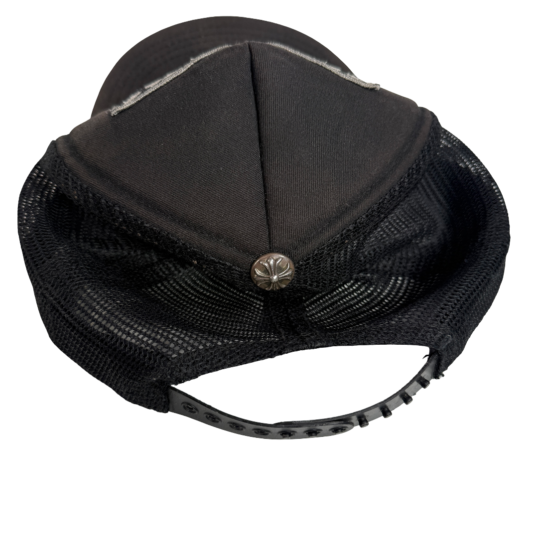 Chrome Hearts CH Hollywood Trucker Hat Black/Black [USED2]
