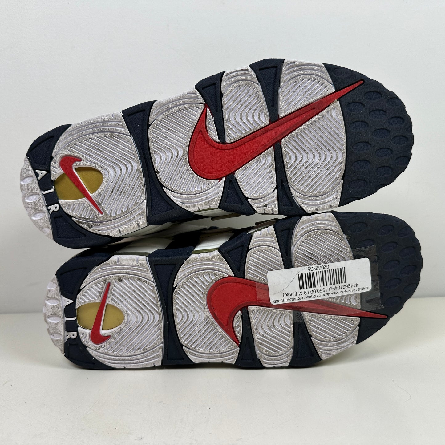 414962 104 Nike Air More Uptempo Olympic (2016/2020) [USED] - 9 M (Used)