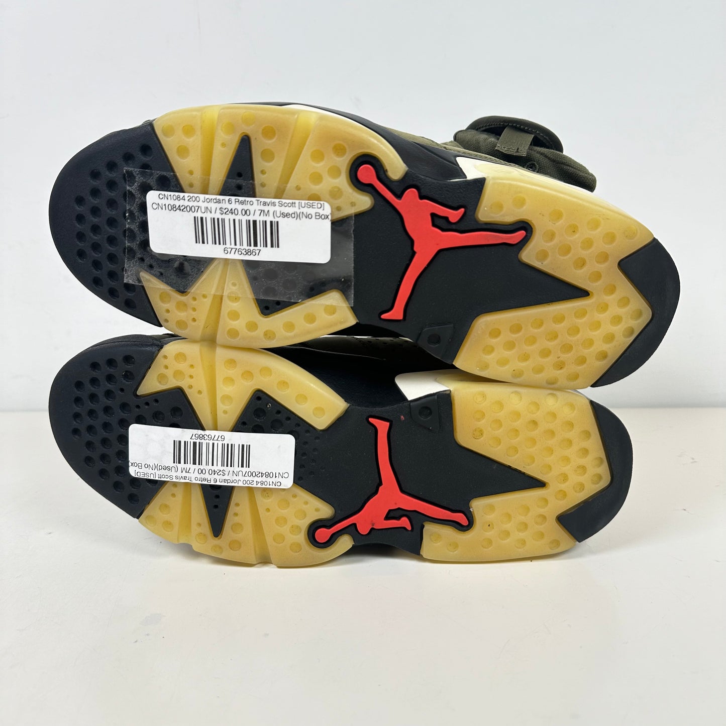 CN1084 200 Jordan 6 Retro Travis Scott [USED] - 7 M (Used) (No Box)