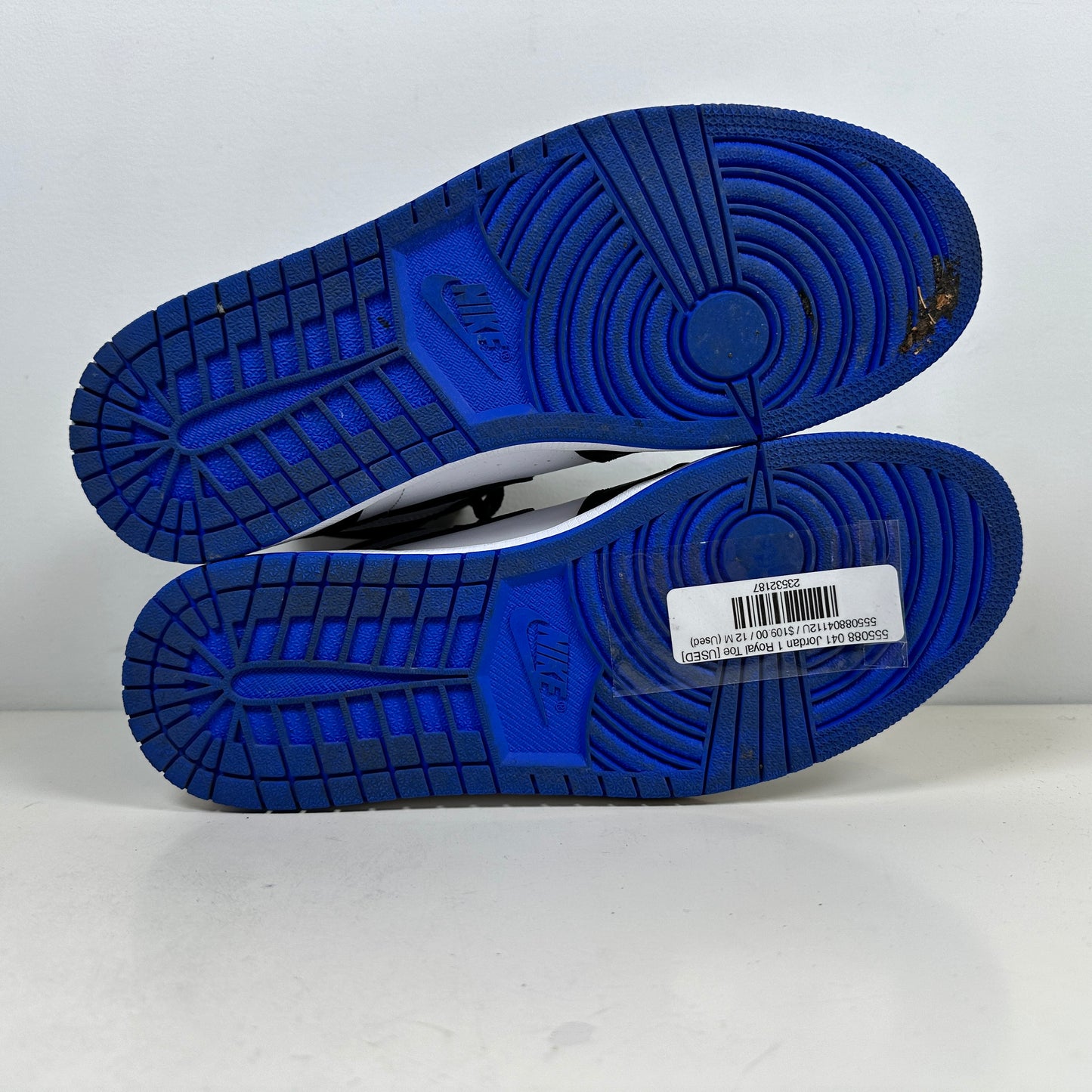 555088 041 Jordan 1 Royal Toe [USED] - 12 M (Used)