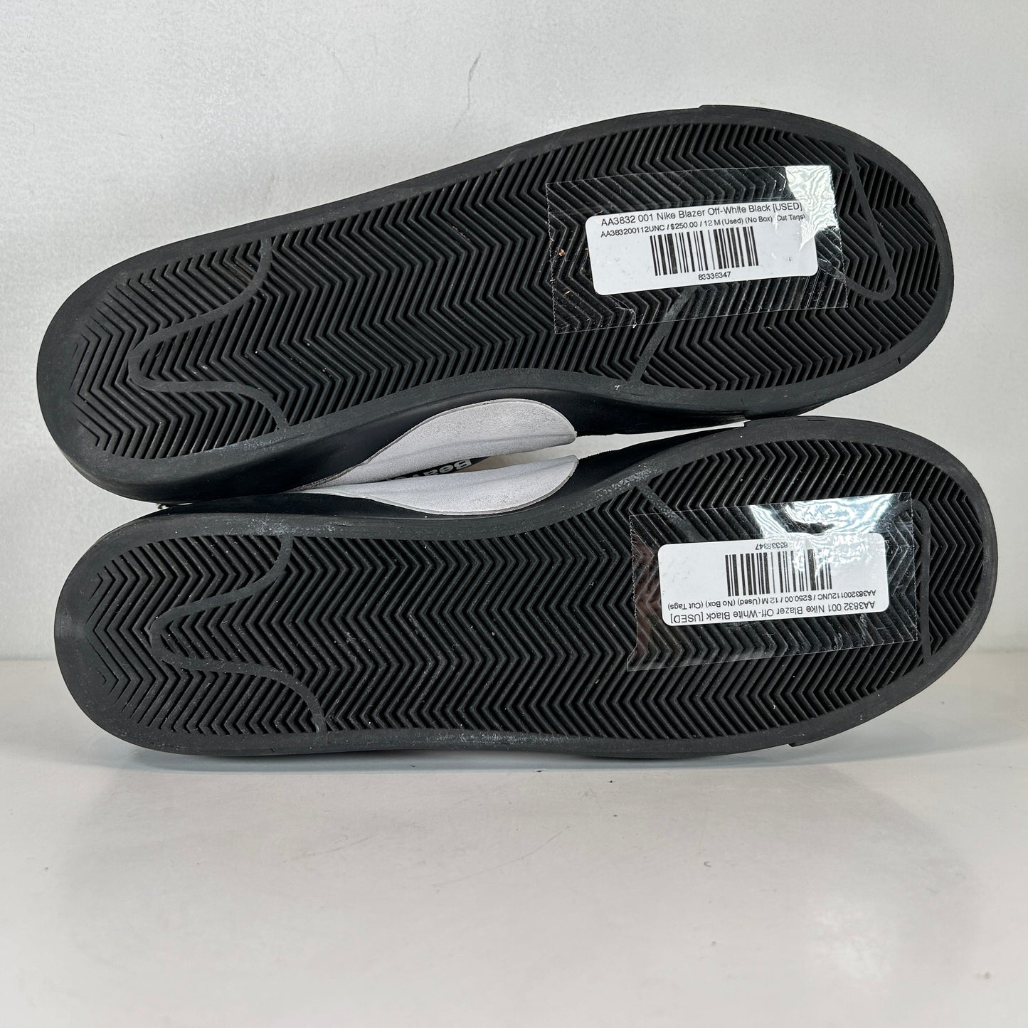 AA3832 001 Nike Blazer Off-White Black [USED] - 12 M (Used) (No Box) (Cut Tags)