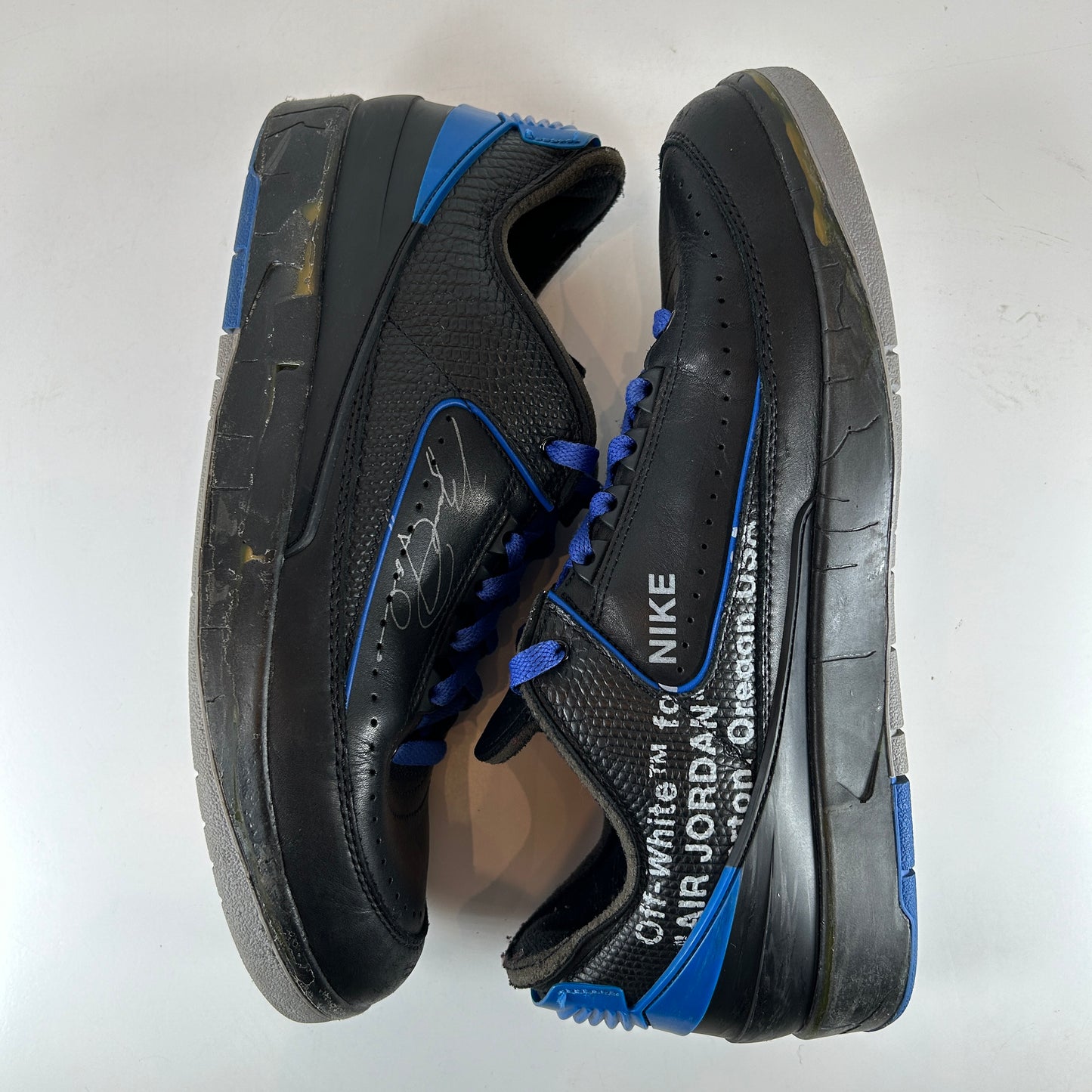 DJ4375 004 Jordan 2 Retro Low SP Off-White Black Blue [USED] - 10.5 M (Used) (No Box)
