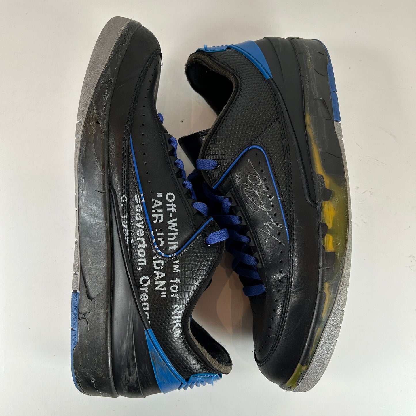 DJ4375 004 Jordan 2 Retro Low SP Off-White Black Blue [USED] - 11 M (Used) (No Box)