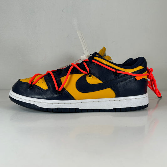 CT0856 700 Dunk Low Off-White University Gold [USED] - 8.5 M (Used) (No Box)