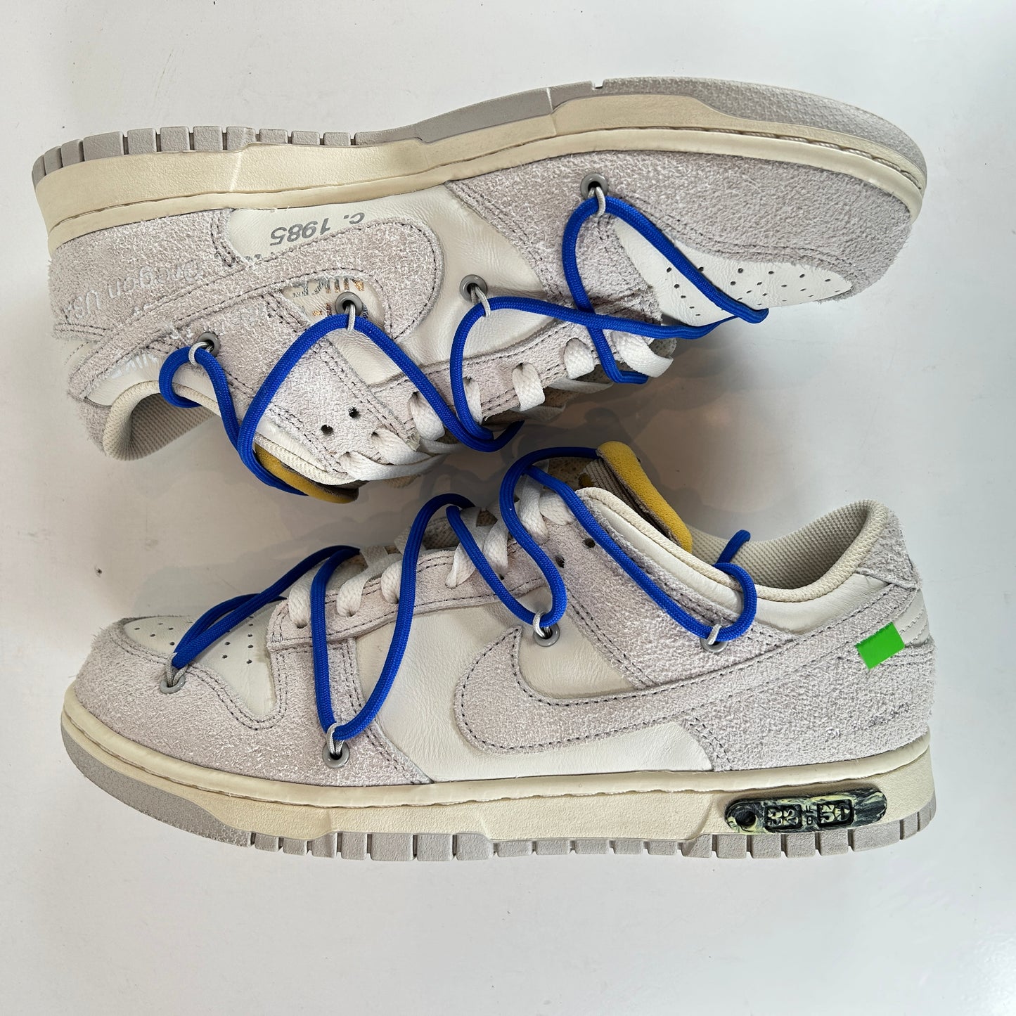 DJ0950 104 Nike Dunk Low Off-White Lot Lot 32 [USED] - 9.5 M (Used)