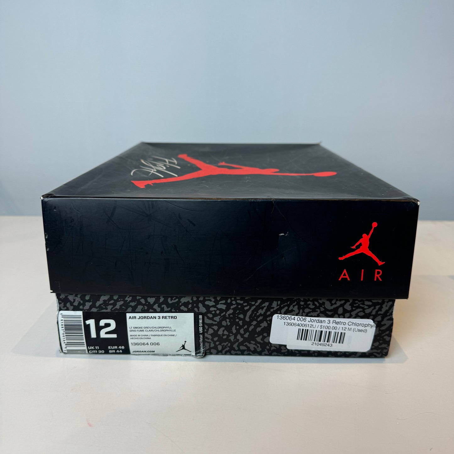 136064 006 Jordan 3 Retro Clorofila