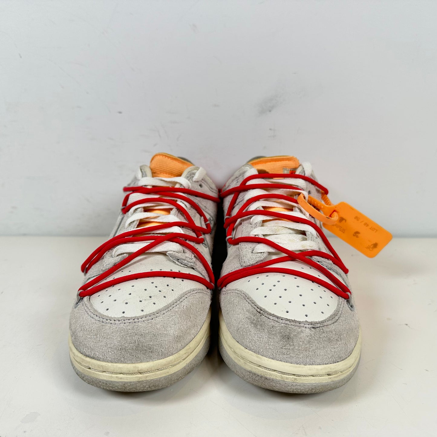 DJ0950 103 Nike Dunk Low Off-White Lot 40 [USED] - 10.5 M (Used)