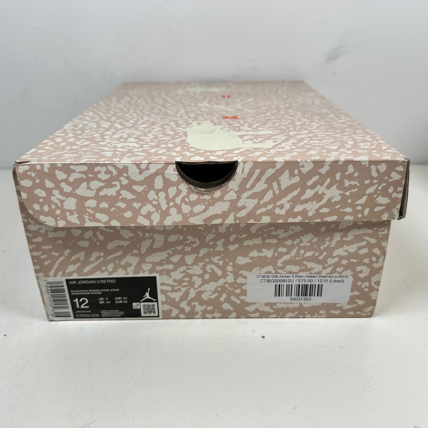 CT8532 008 Jordan 3 Retro Desert Elephant [USED] - 12 M (Used)