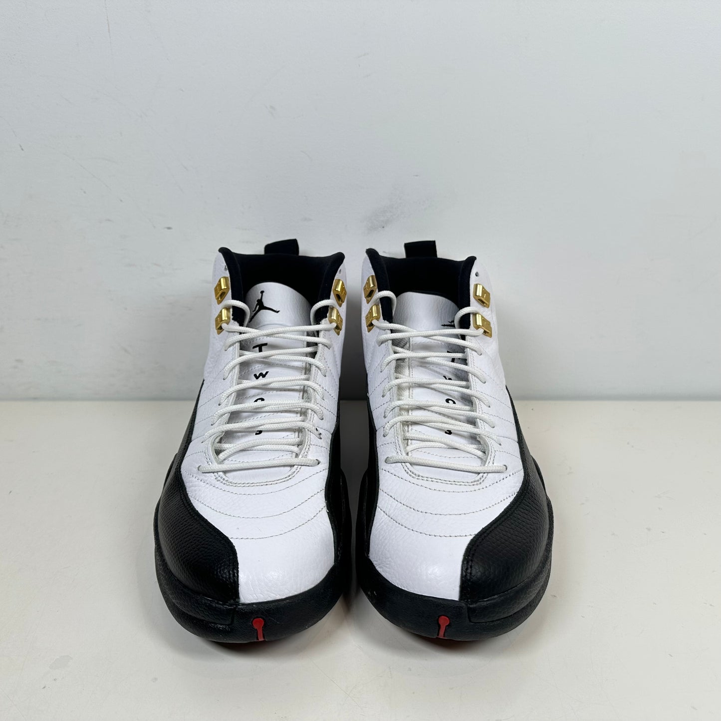 130690 125 Air Jordan talla 12 Taxi 2013 Retro Negro Blanco Oro