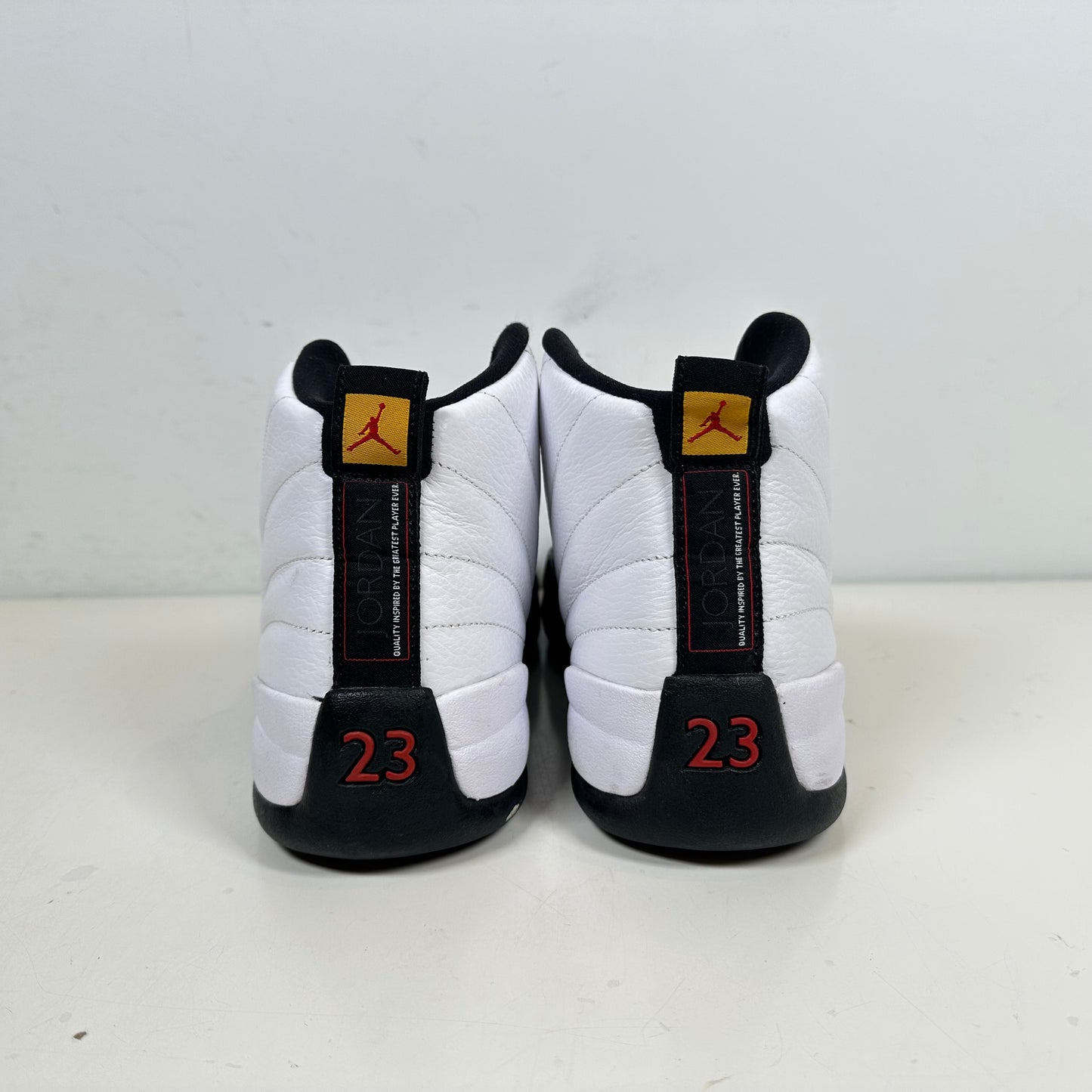 130690 125 Air Jordan talla 12 Taxi 2013 Retro Negro Blanco Oro