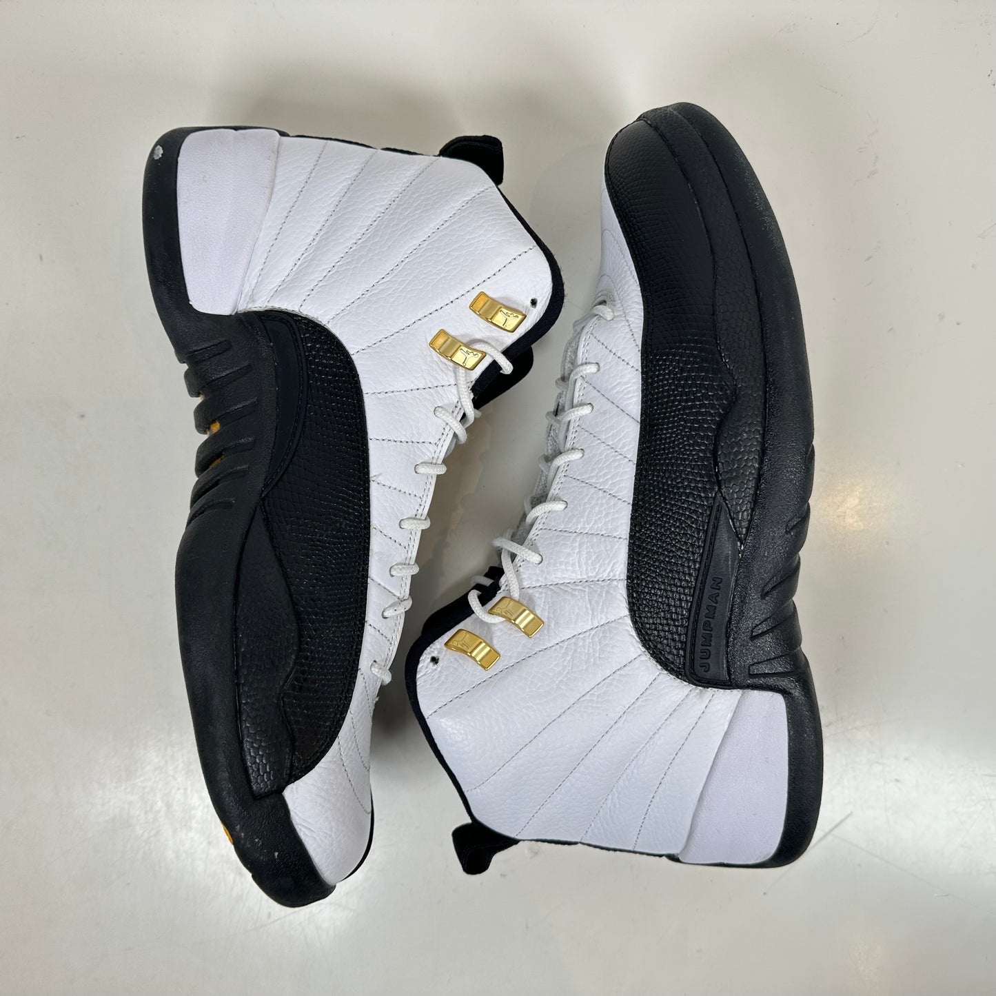 130690 125 Air Jordan talla 12 Taxi 2013 Retro Negro Blanco Oro