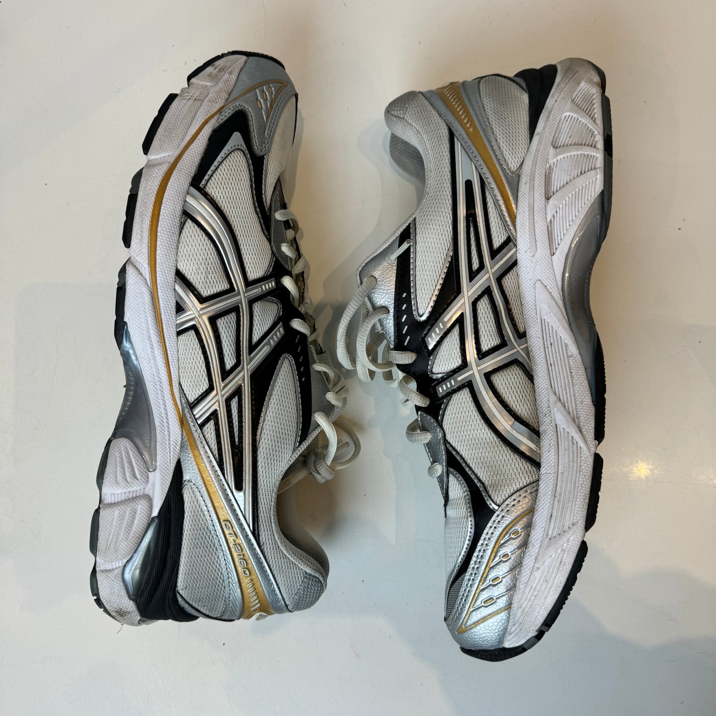 1203A320 100 ASICS GT-2160 Cream Pure Silver Gold [USED] - 13 M (Used)