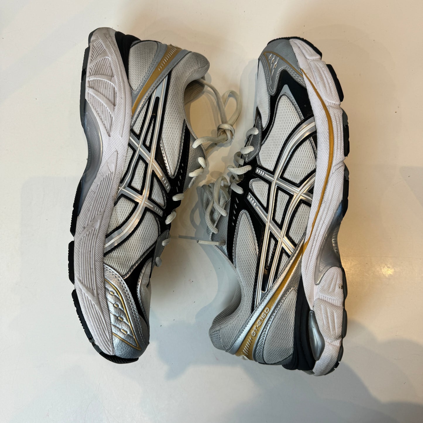 1203A320 100 ASICS GT-2160 Cream Pure Silver Gold [USED] - 13 M (Used)