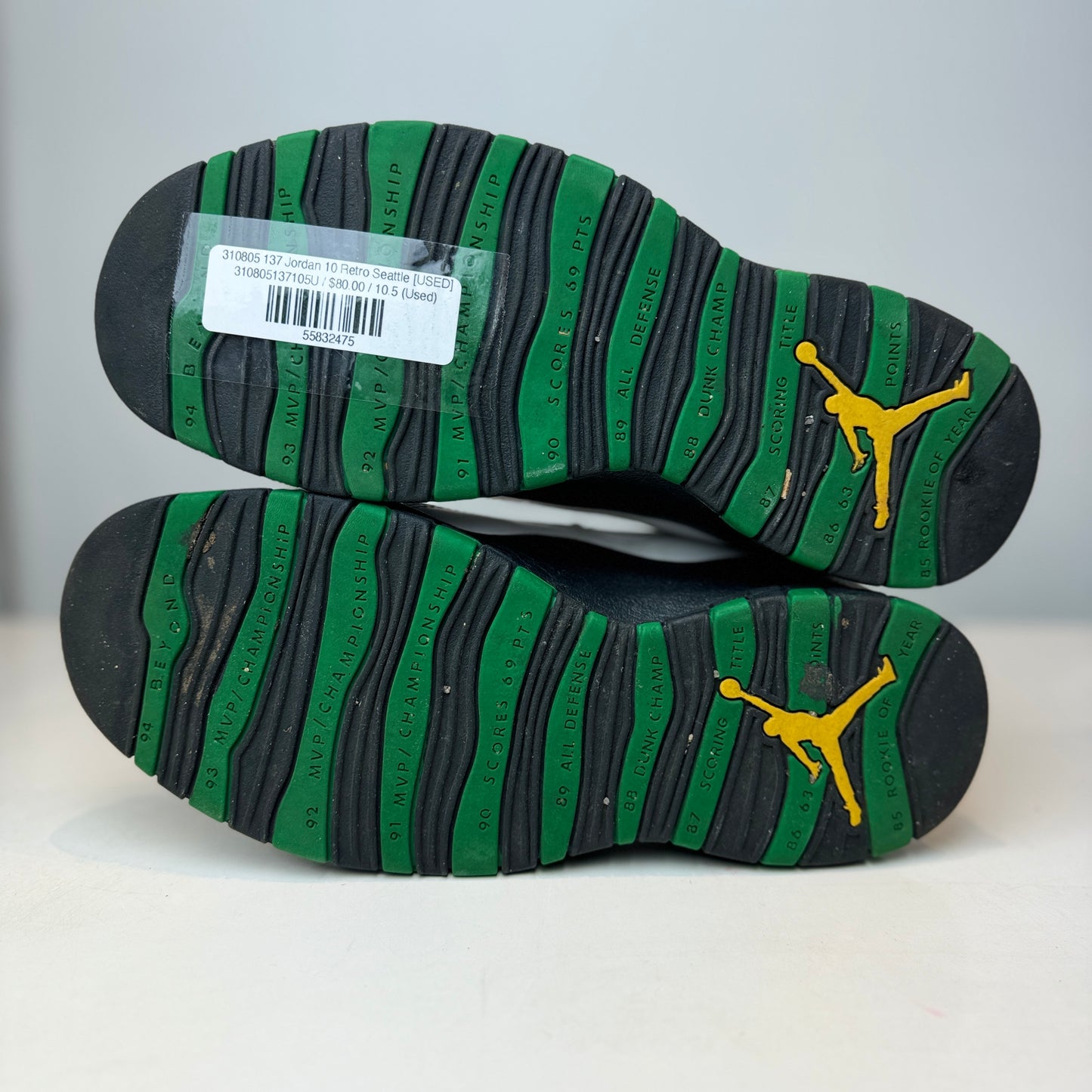 310805 137 Jordan 10 Retro Seattle [USED] - 10.5 M (Used)