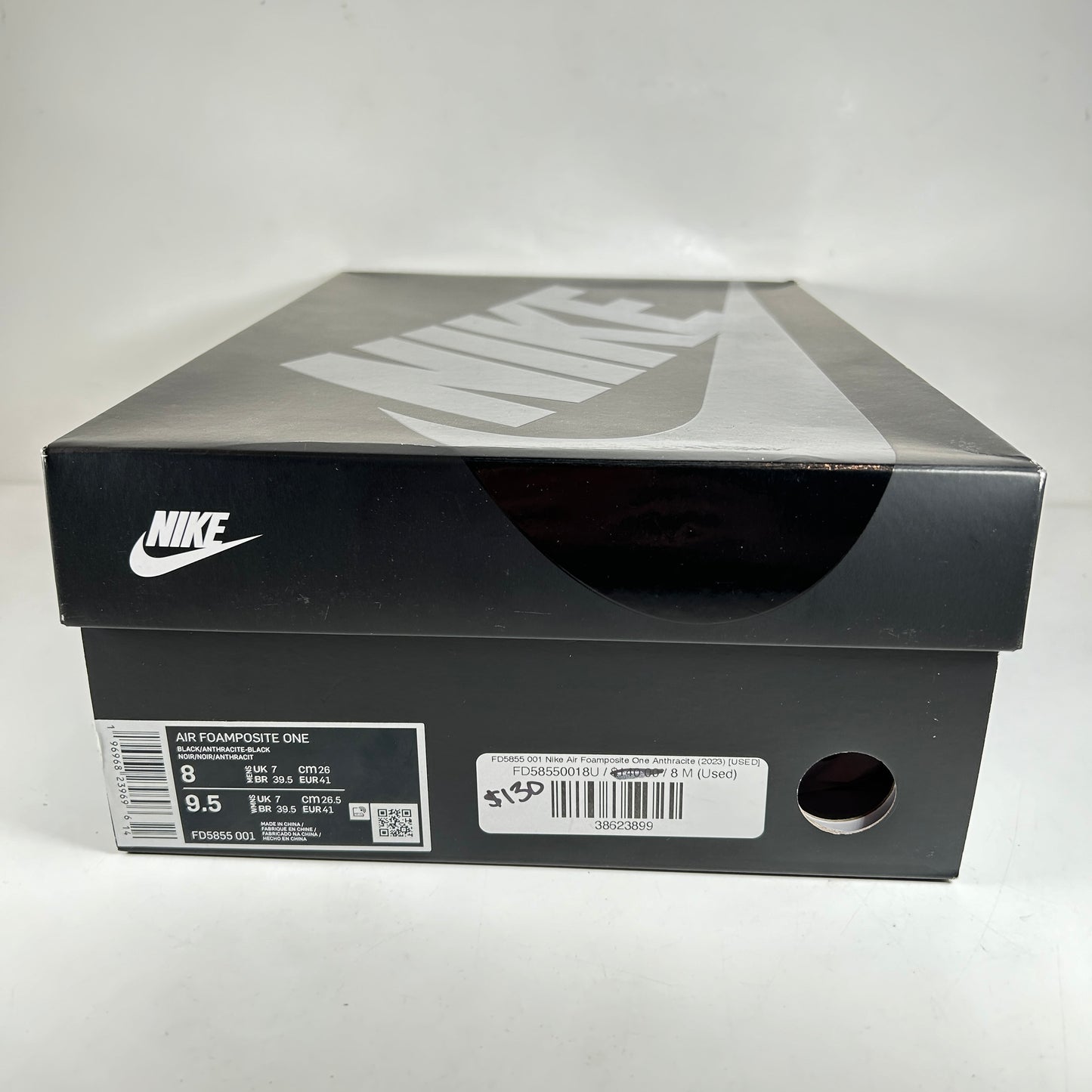 FD5855 001 Nike Air Foamposite One Anthracite (2023) [USED] - 8 M (Used)