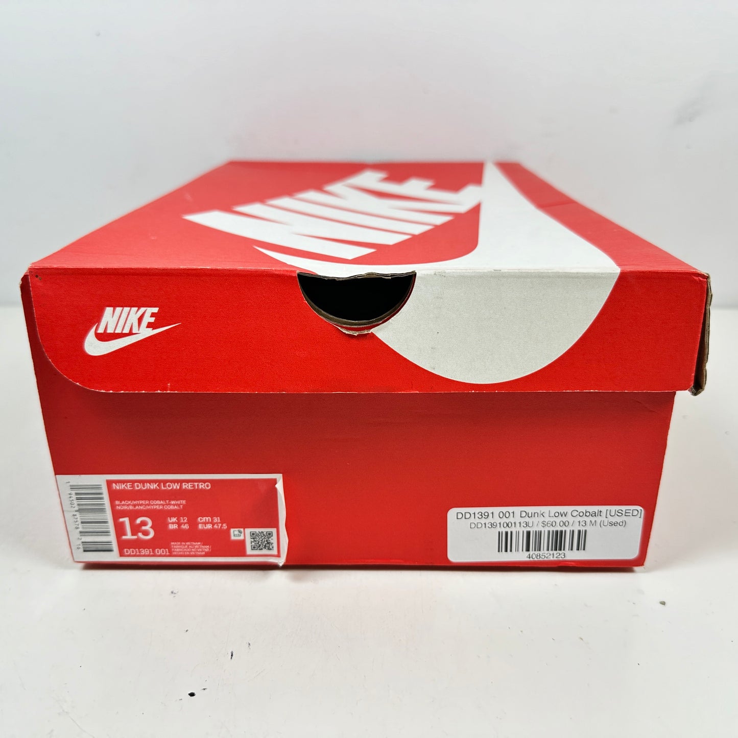 DD1391 001 Dunk Low Cobalt [USED] - 13 M (Used)