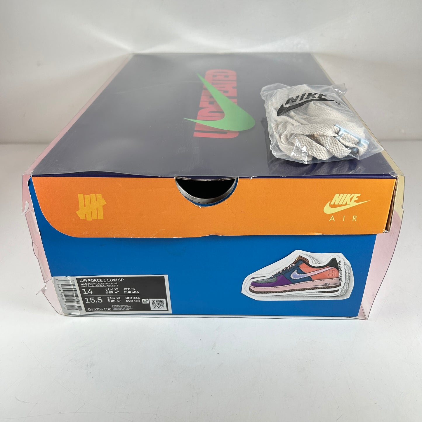 DV5255 500 Nike Air Force 1 Low SP Undefeated Multi-Patent Wild Berry [USED] - 14 M (Used)