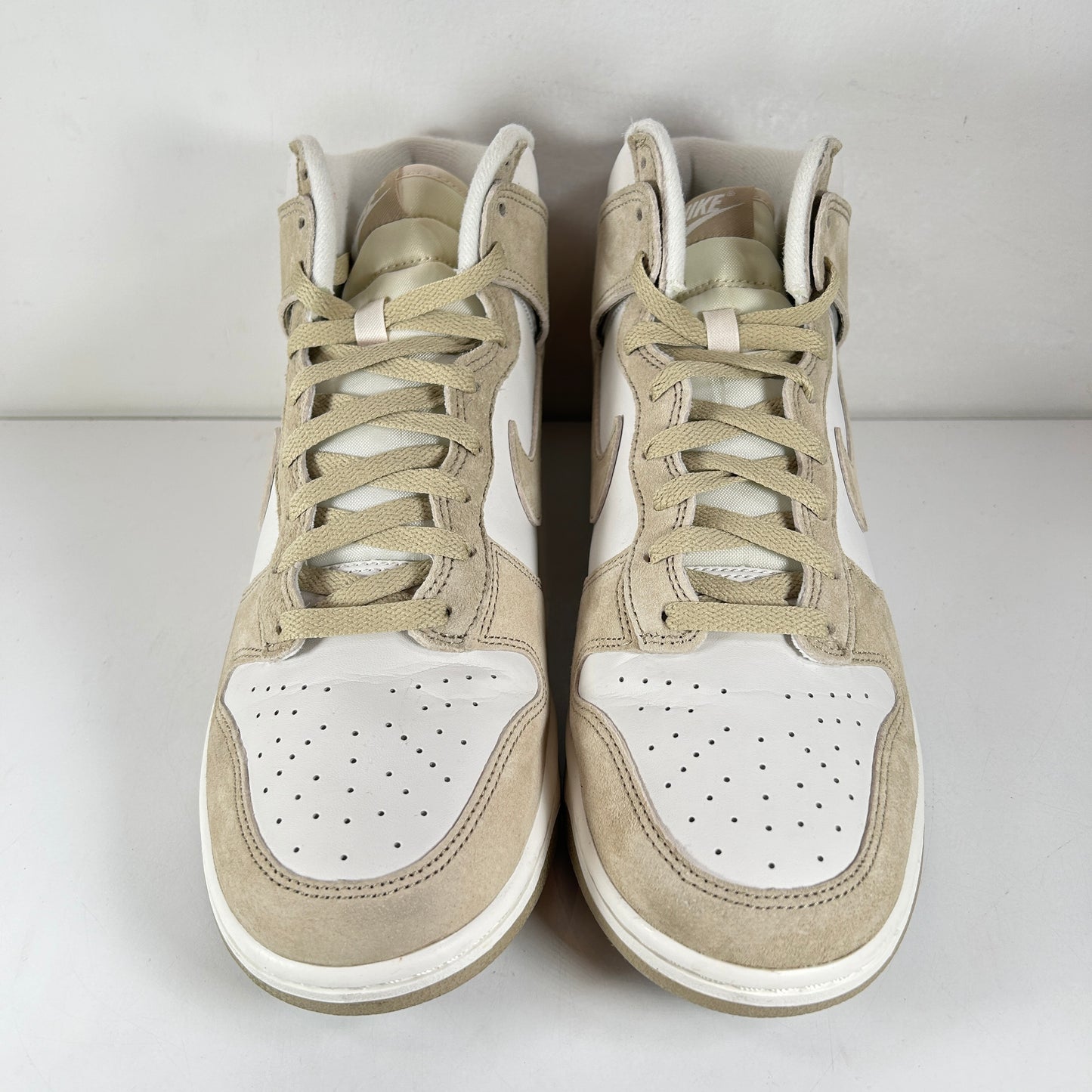 DQ7679 001 Nike Dunk High Tan Suede White [USED] - 11 M (Used)