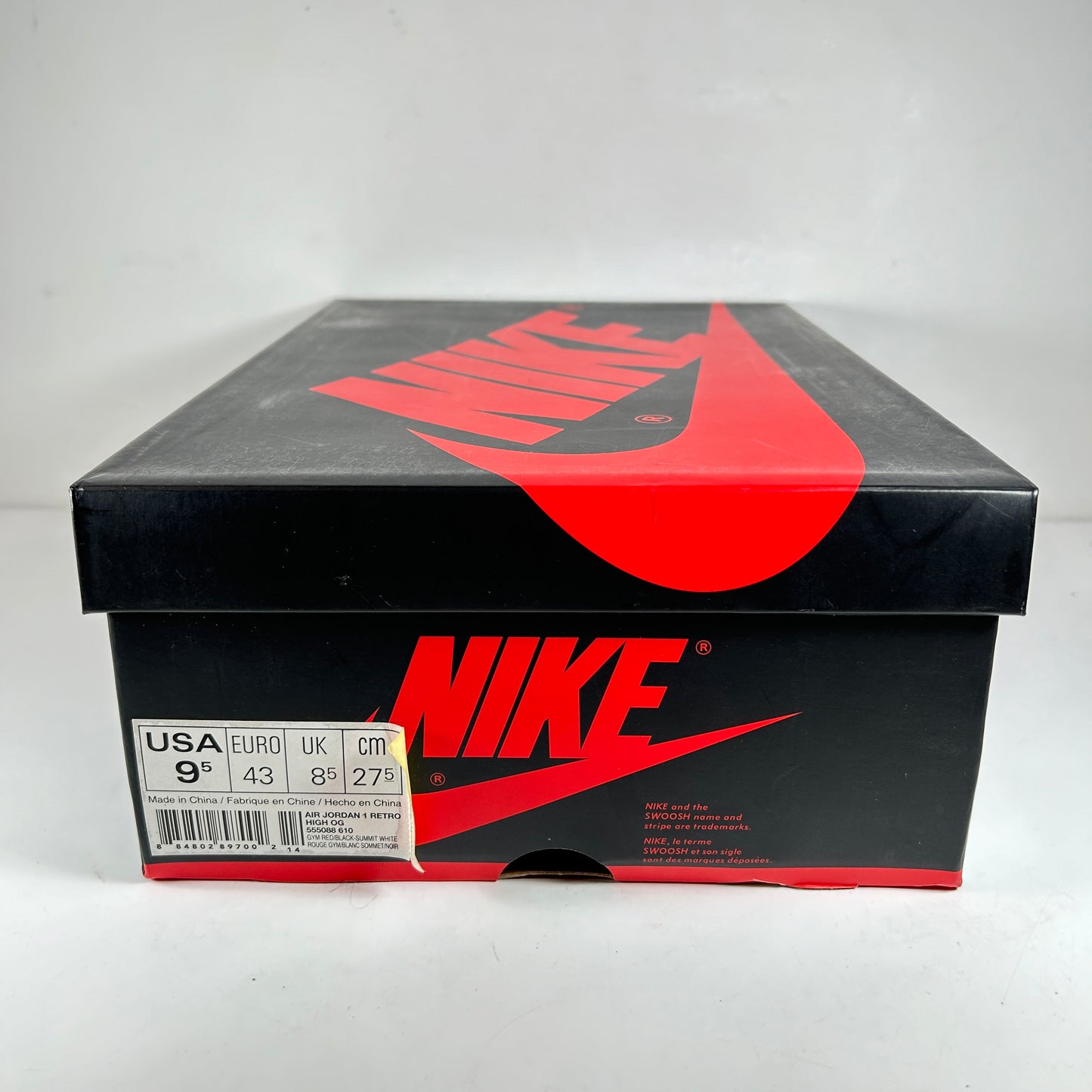 555088 610 Jordan 1 Punta cruzada