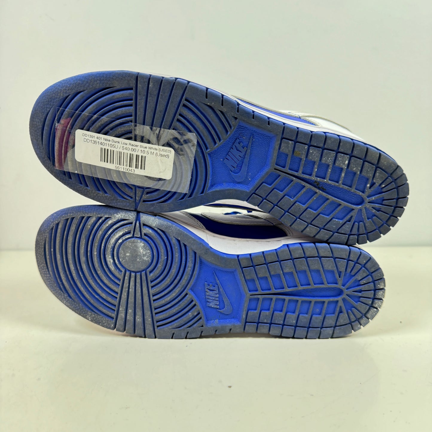 DD1391 401 Nike Dunk Low Racer Blue White [USED] - 10.5 M (Used)