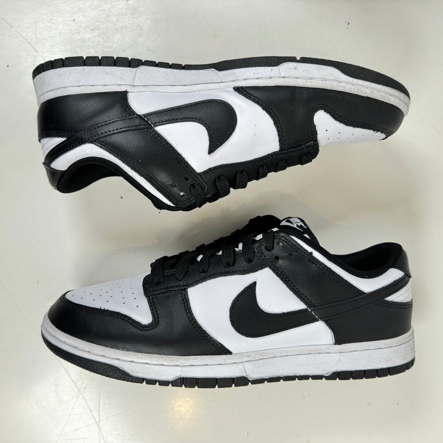 DD1391 100 Dunk Low White Black [USED] - 11 M (Used) (No Box)