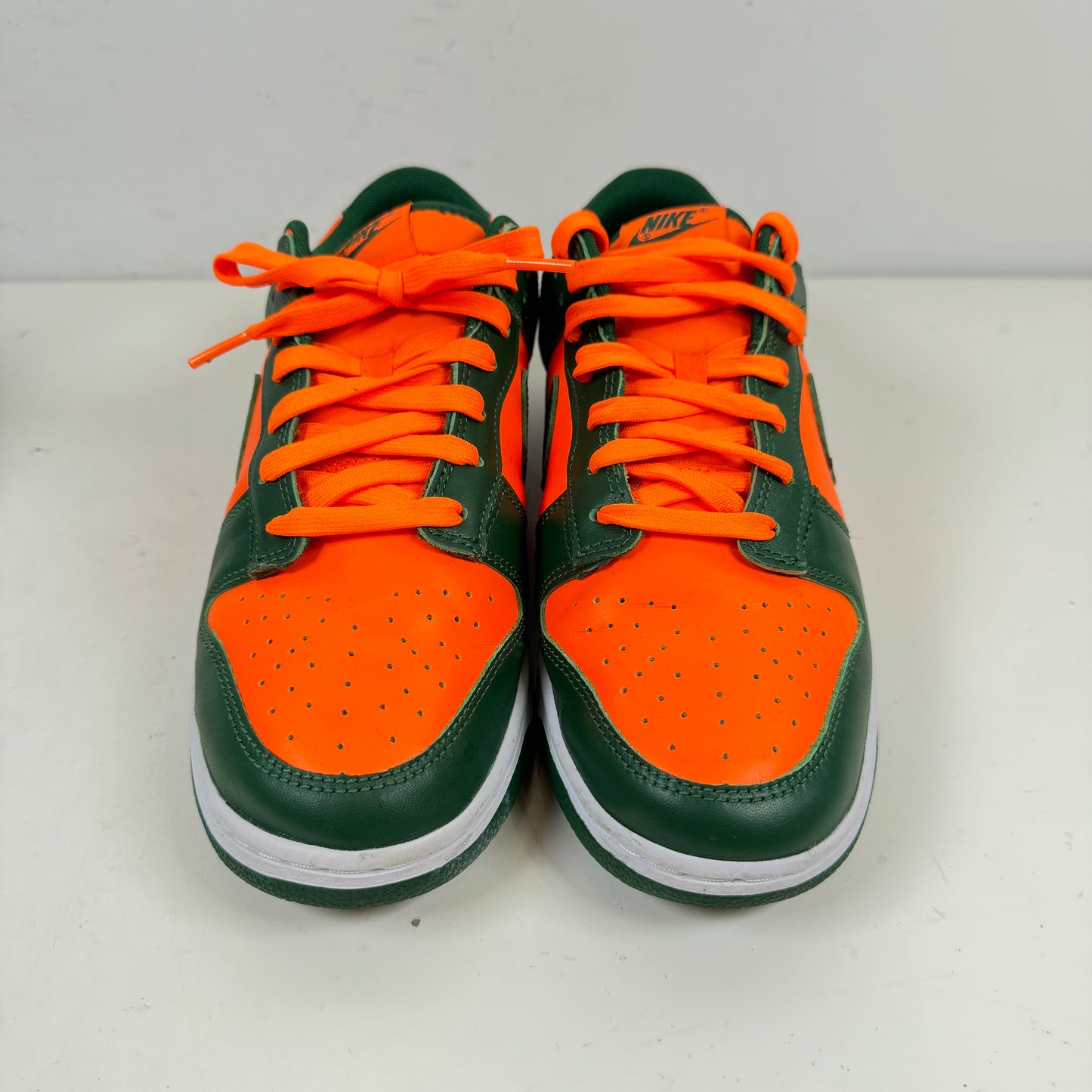 DD1391 300 Nike Dunk Low Retro Miami Hurricanes [USED] - 10 M (Used) (No Box)