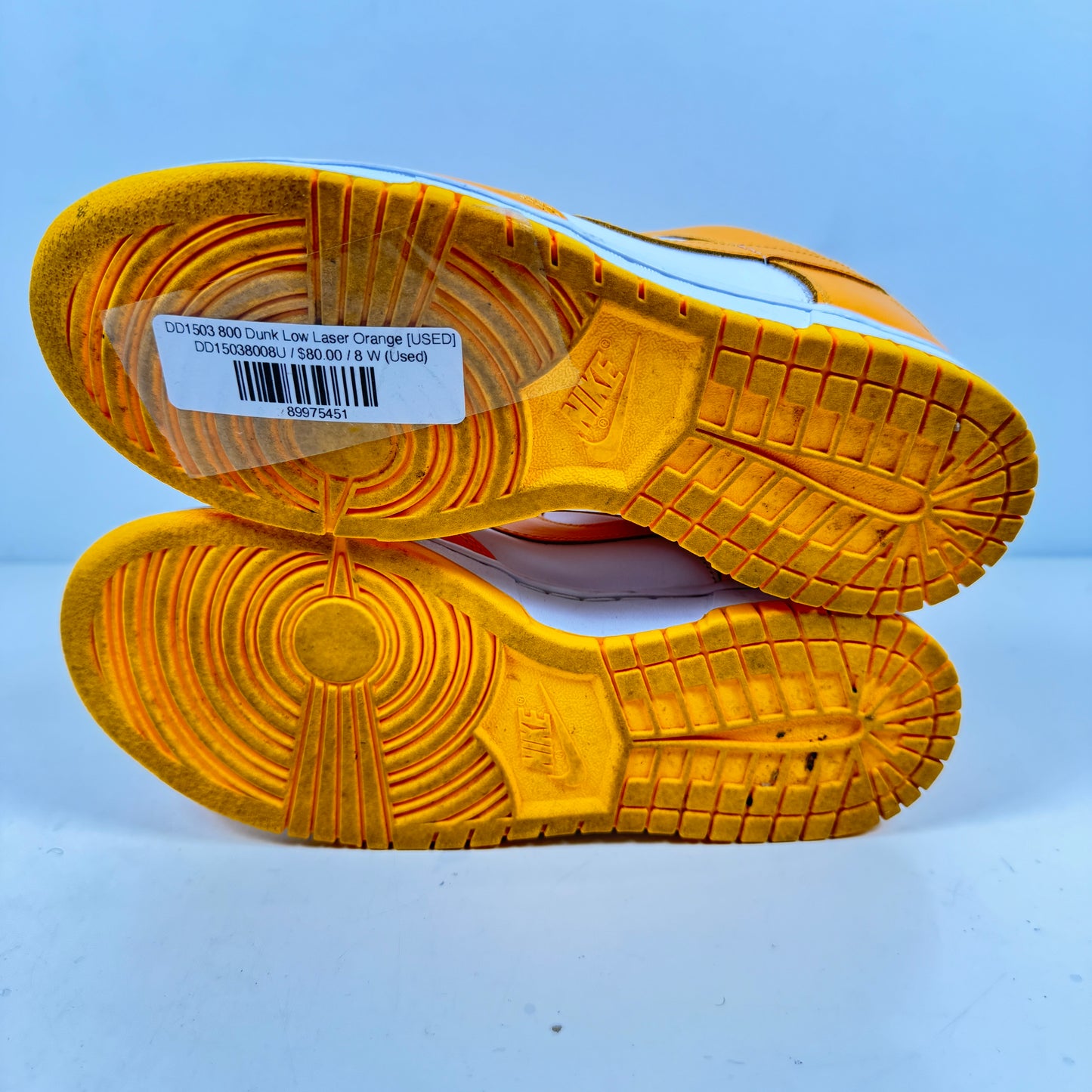 DD1503 800 Dunk Low Laser Orange [USED] - 8 W (Used)