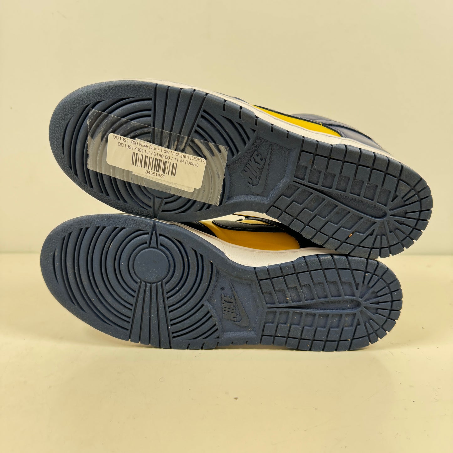 DD1391 700 Nike Dunk Low Michigan [USED] - 8 M (Used)