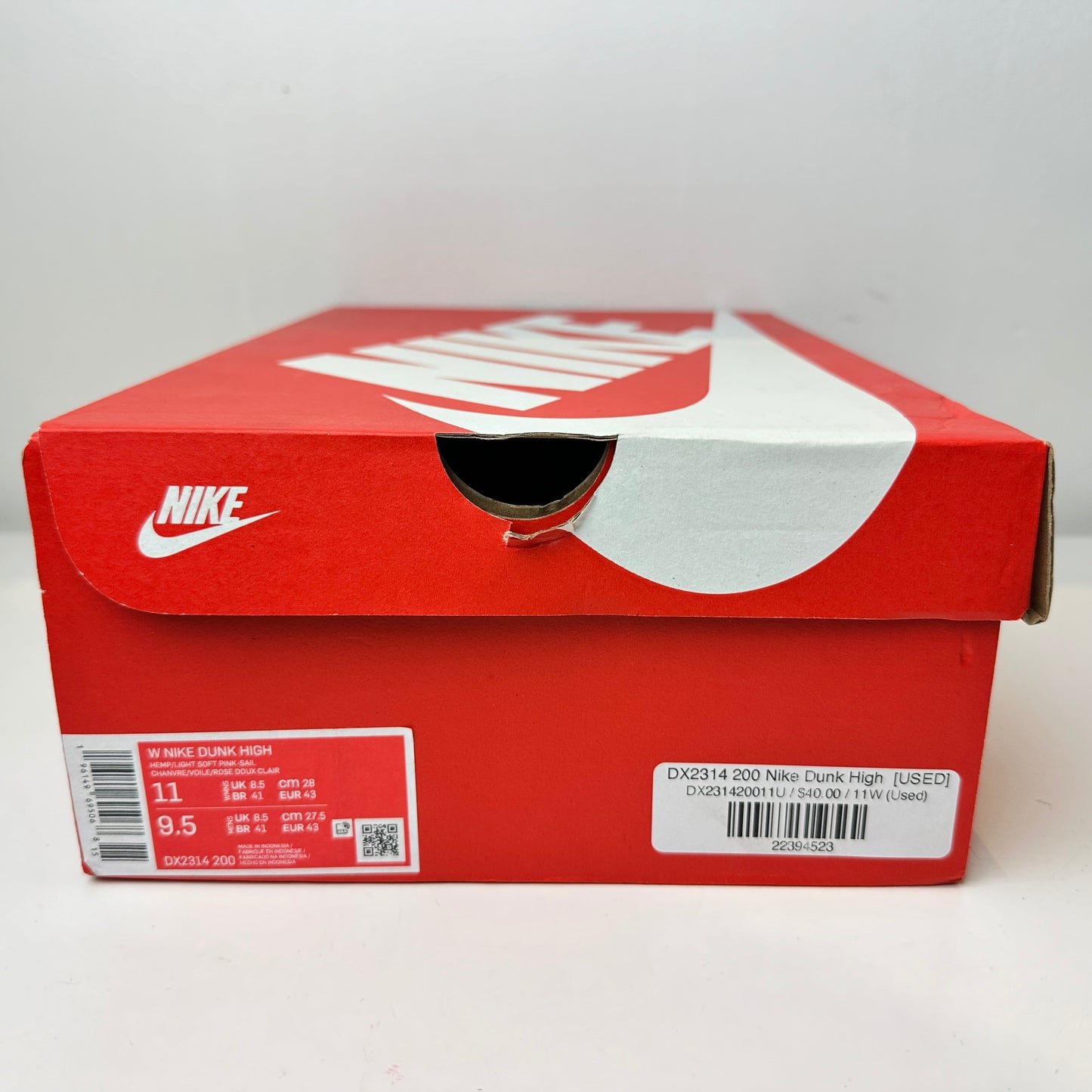 DX2314 200 Nike Dunk High [USED] - 11W (Used)