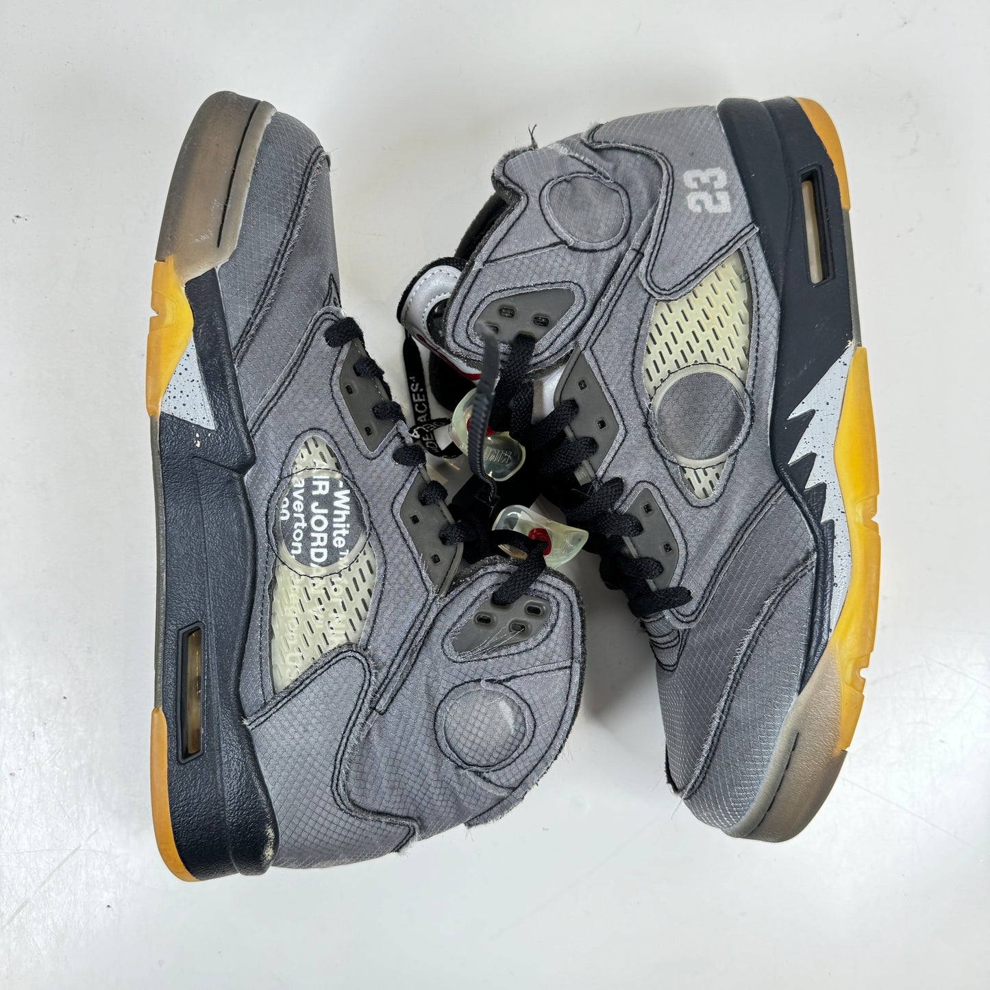 CT8480 001 Jordan 5 Off-White Black [USED] - 13 M (Used) (Replace Box)