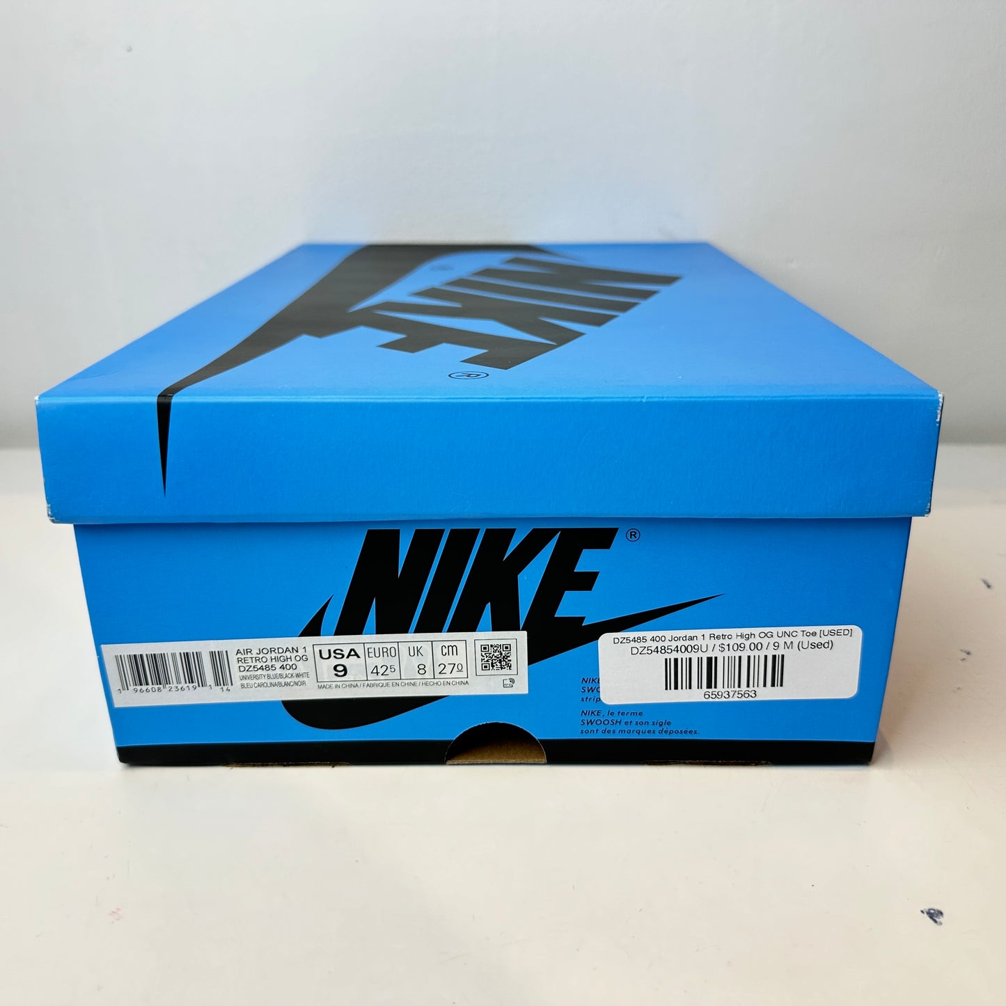 DZ5485 400 Jordan 1 Retro High OG UNC Puntera