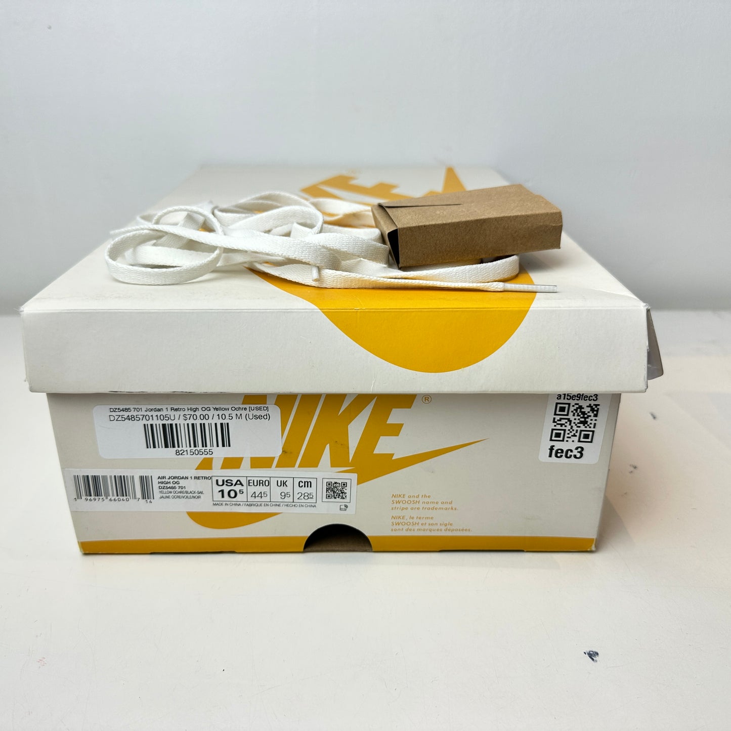 DZ5485 701 Jordan 1 Retro High OG Yellow Ochre [USED] - 10.5 M (Used)