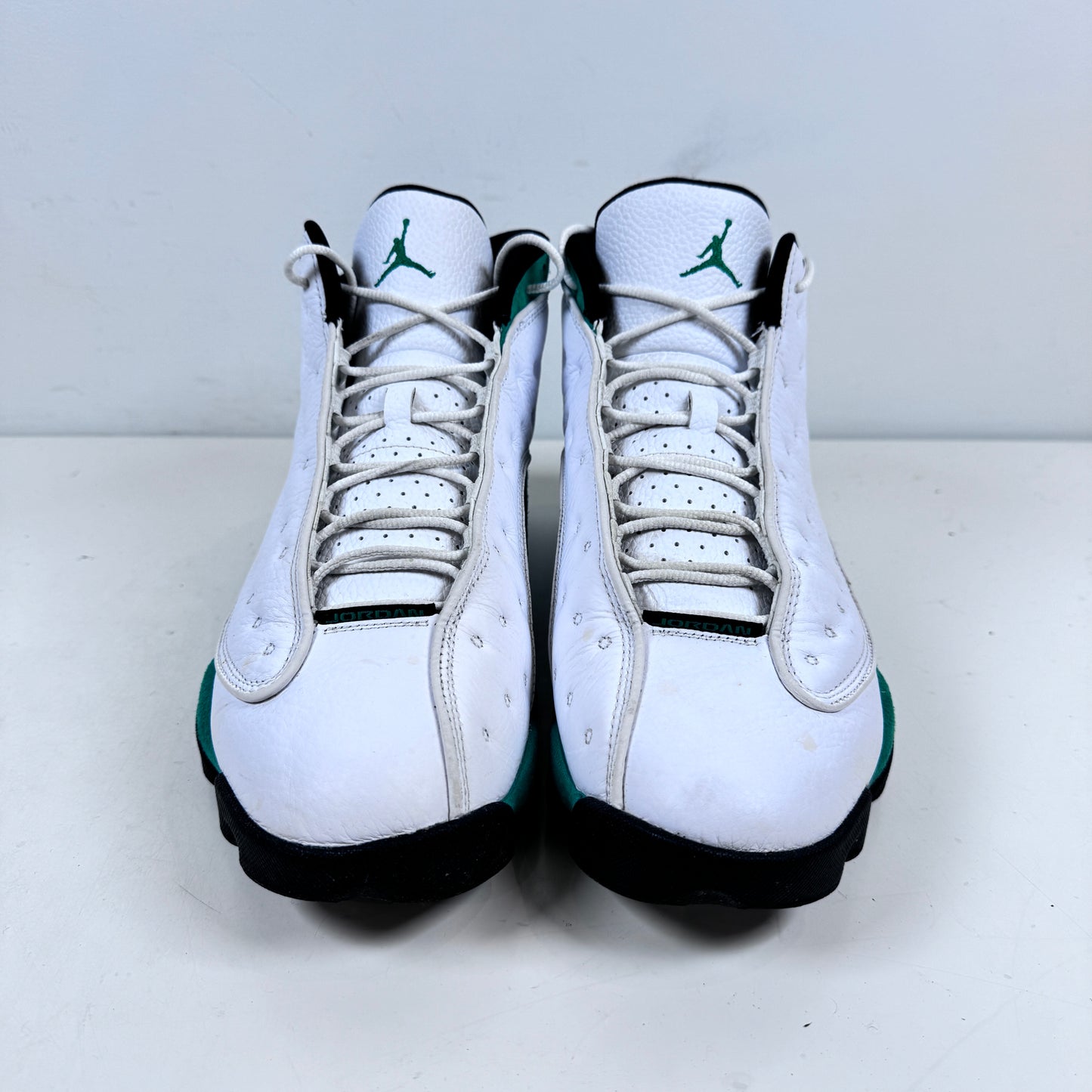 DB6537 113 Jordan 13 Retro White Lucky Green [USED] - 12 M (Used)