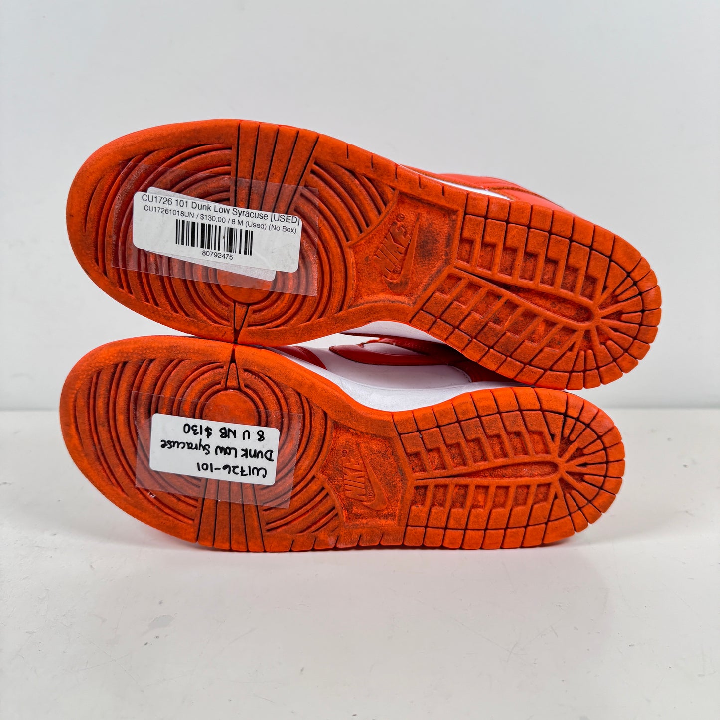 CU1726 101 Dunk Low Syracuse [USED] - 8 M (Used) (No Box)