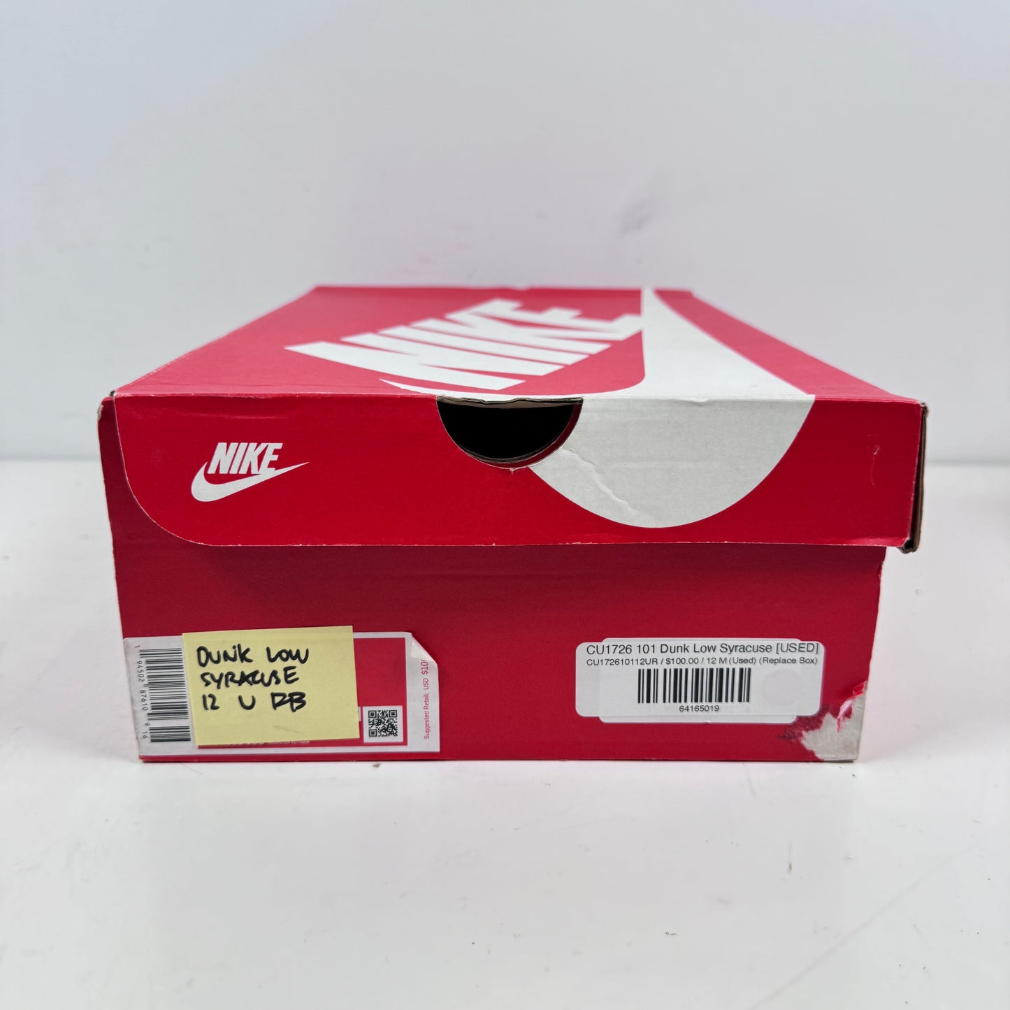 CU1726 101 Dunk Low Syracuse [USED] - 12 M (Used) (Replace Box)