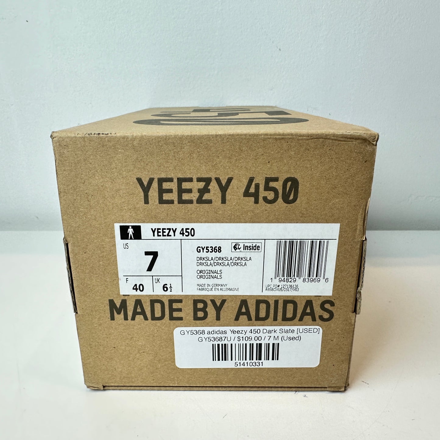 GY5368 adidas Yeezy 450 Dark Slate [USED] - 7 M (Used)